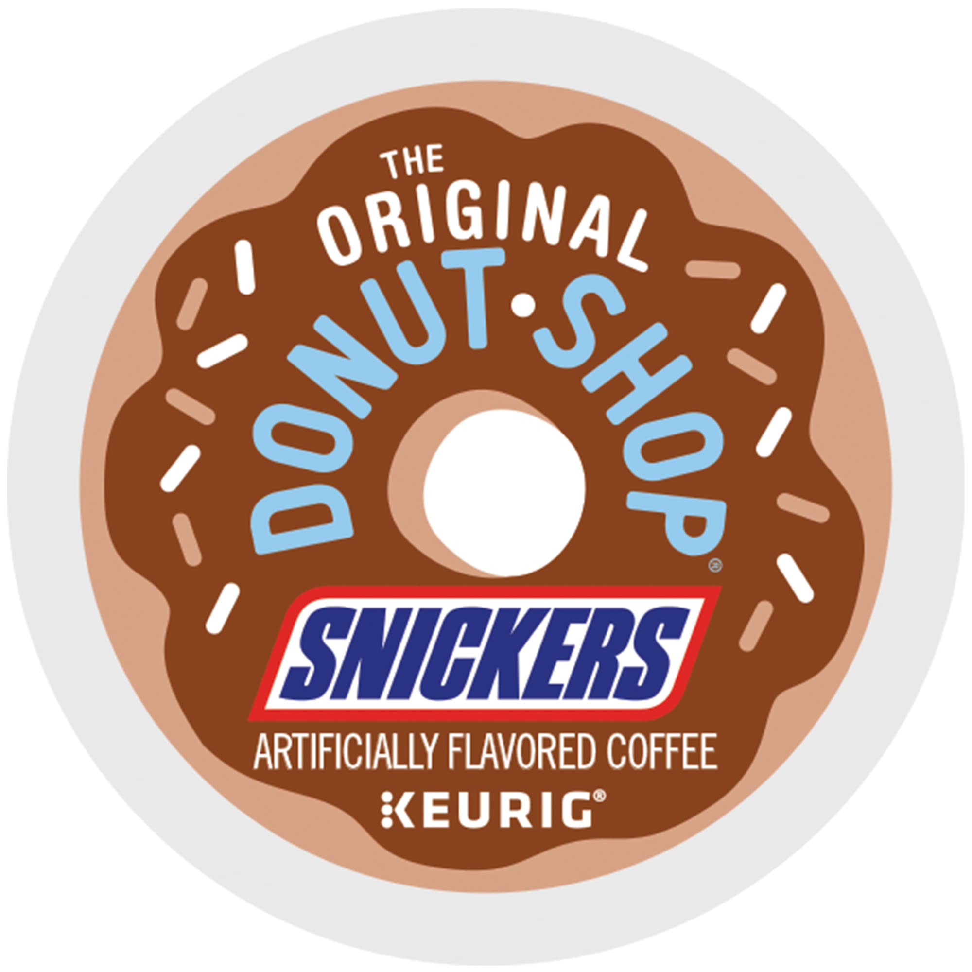 The Snickers coffee 4-pack packaging emphasizes bulk value for busy mornings