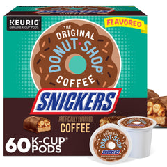 The Original Donut Shop Snickers Coffee packaging for quick mornings