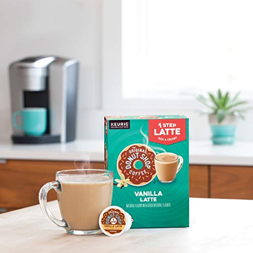 The Original Donut Shop vanilla latte brew setting at 10 oz.