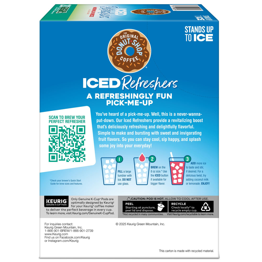 The Original Donut Shop Watermelon Breeze 20-count package for quick iced drinks.