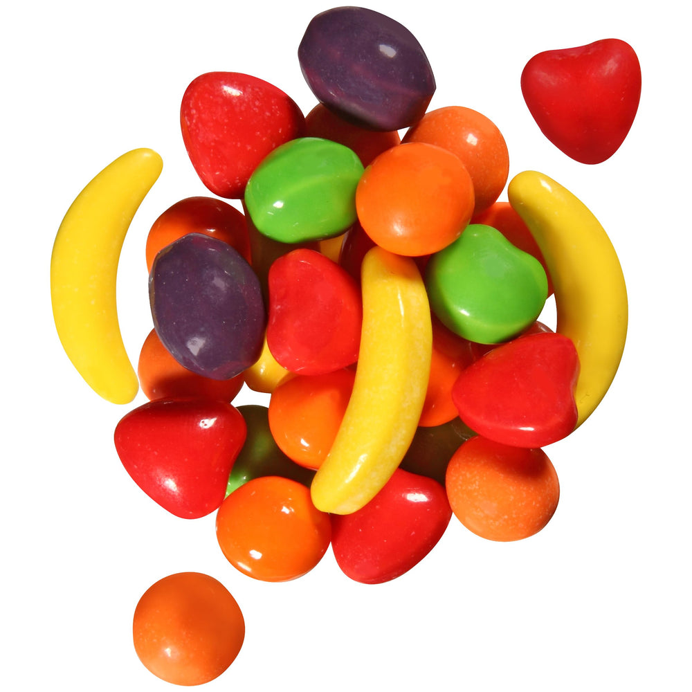 Wonka Runts fruit shapes offer nostalgic, shareable treats for gatherings.