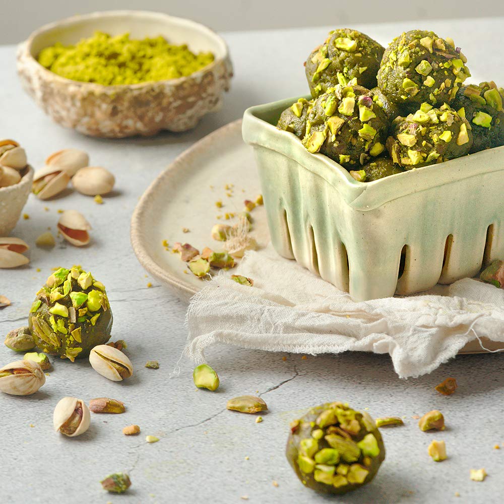 The Pistachio Factory pistachio flour baked goods lineup.