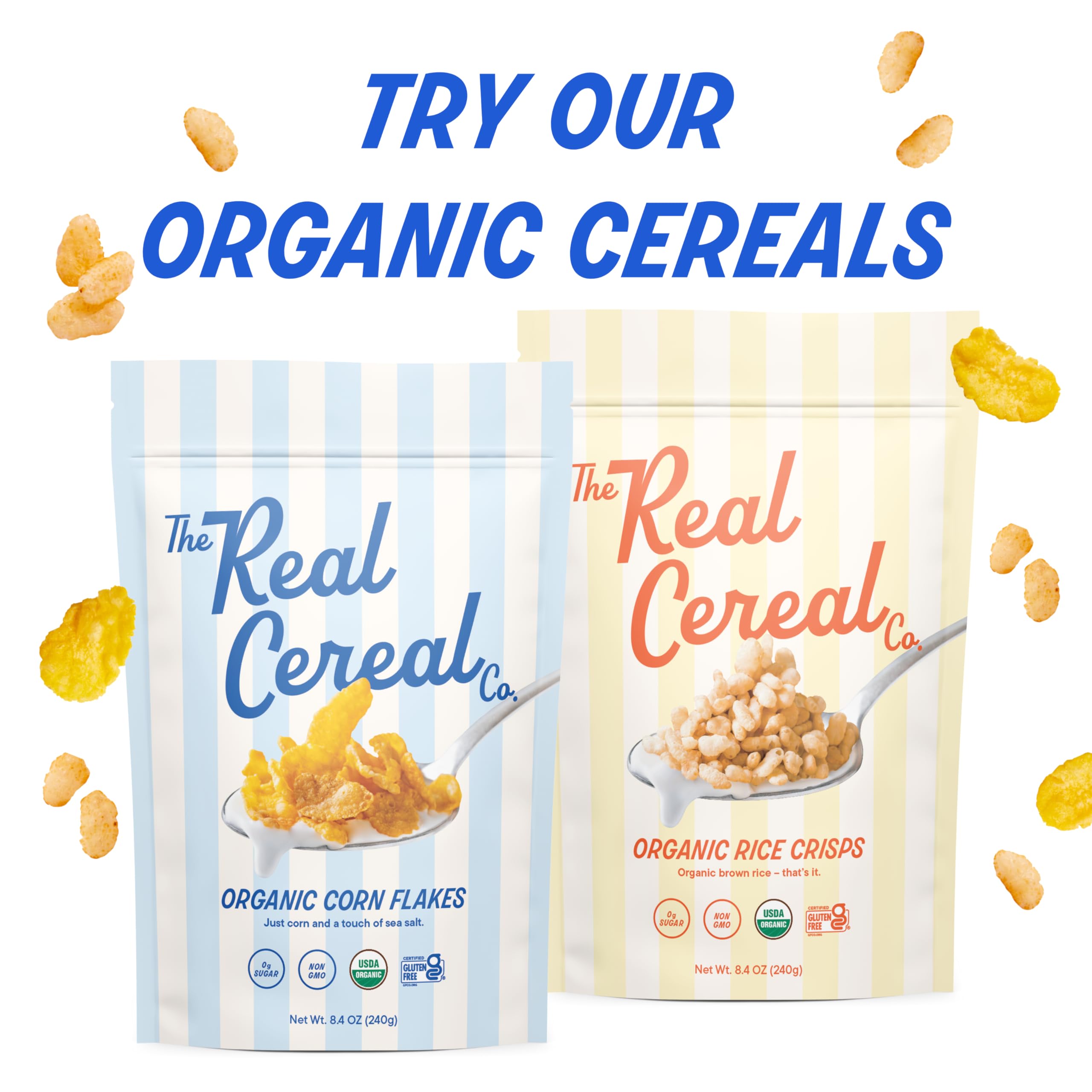 Made in California, The Real Cereal Company cereal supports local production.