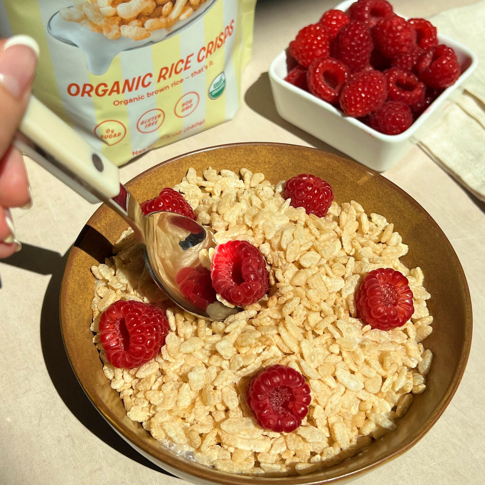 PCR packaging shows The Real Cereal Company commitment to sustainable materials.