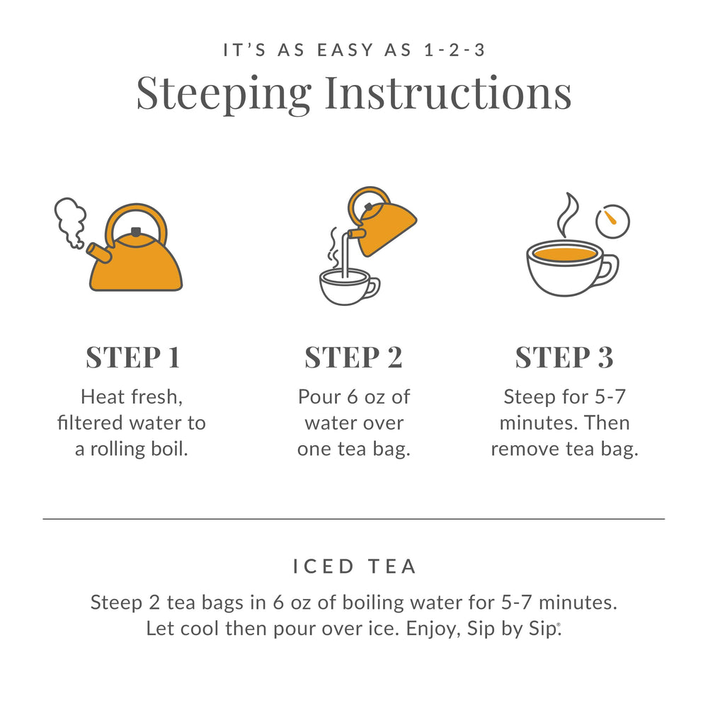 The Republic of Tea Apple Pie Chai bag to cup process captured.