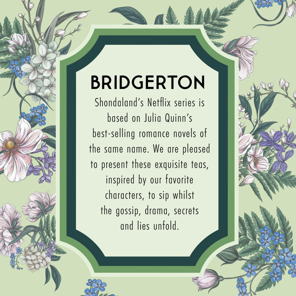 The Republic of Tea Bridgerton Regency Punch hibiscus petals add floral appeal.