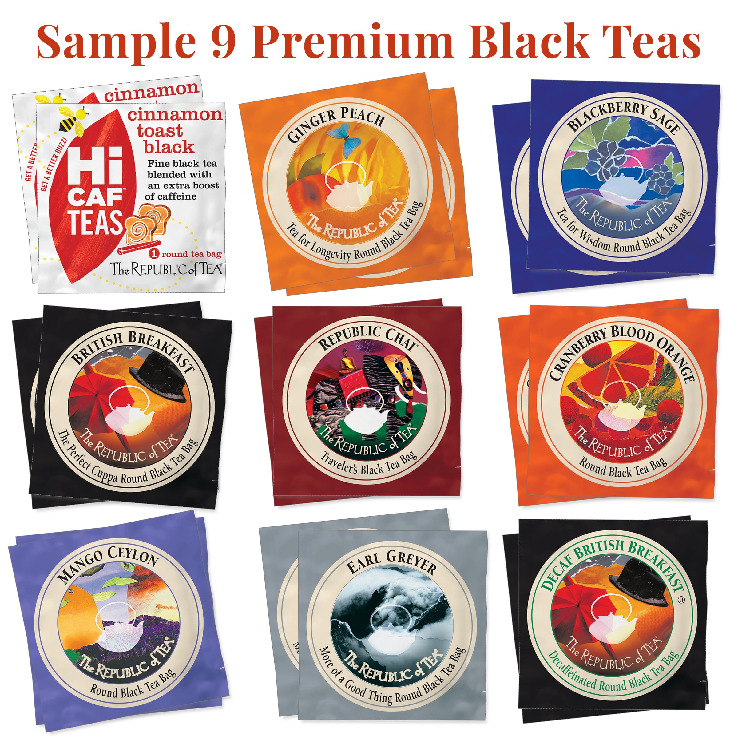 The Republic of Tea caffeine content comparison aids choosing.