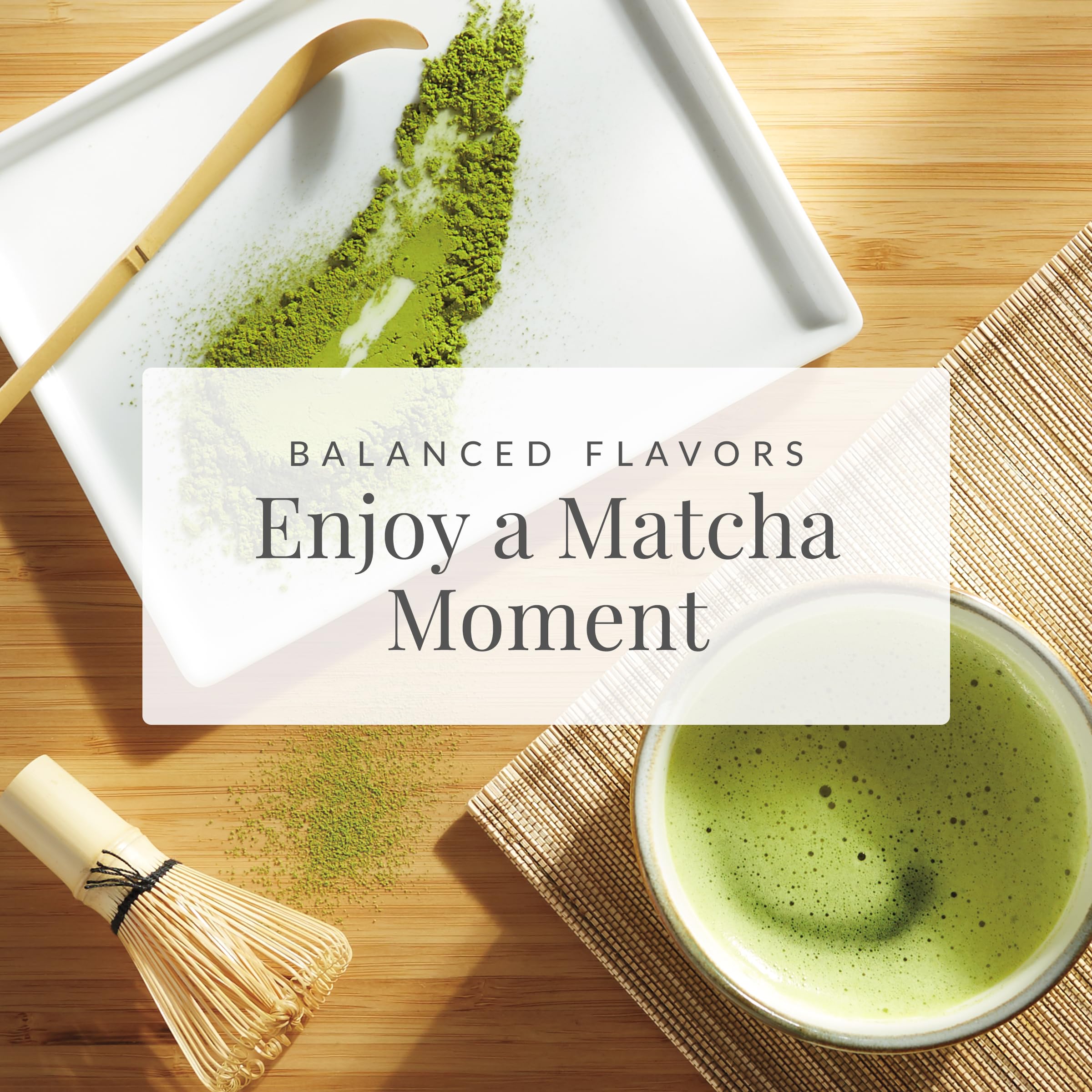 Comparison showing matcha caffeine content versus coffee per cup