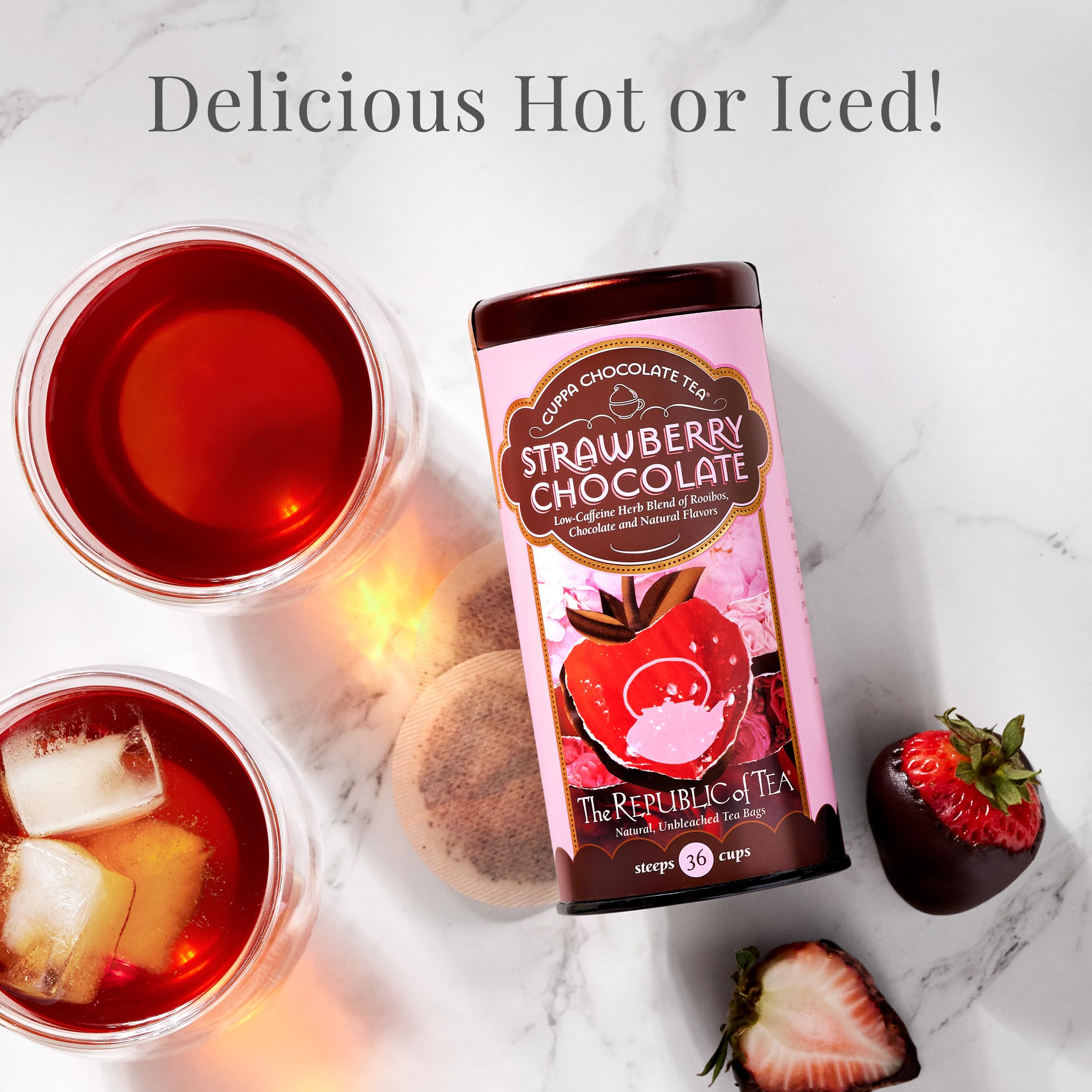 The Republic of Tea cocoa kernels finish is smooth and chocolatey