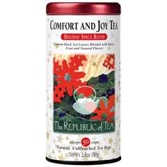 The Republic of Tea Comfort and Joy tea box for cozy evenings