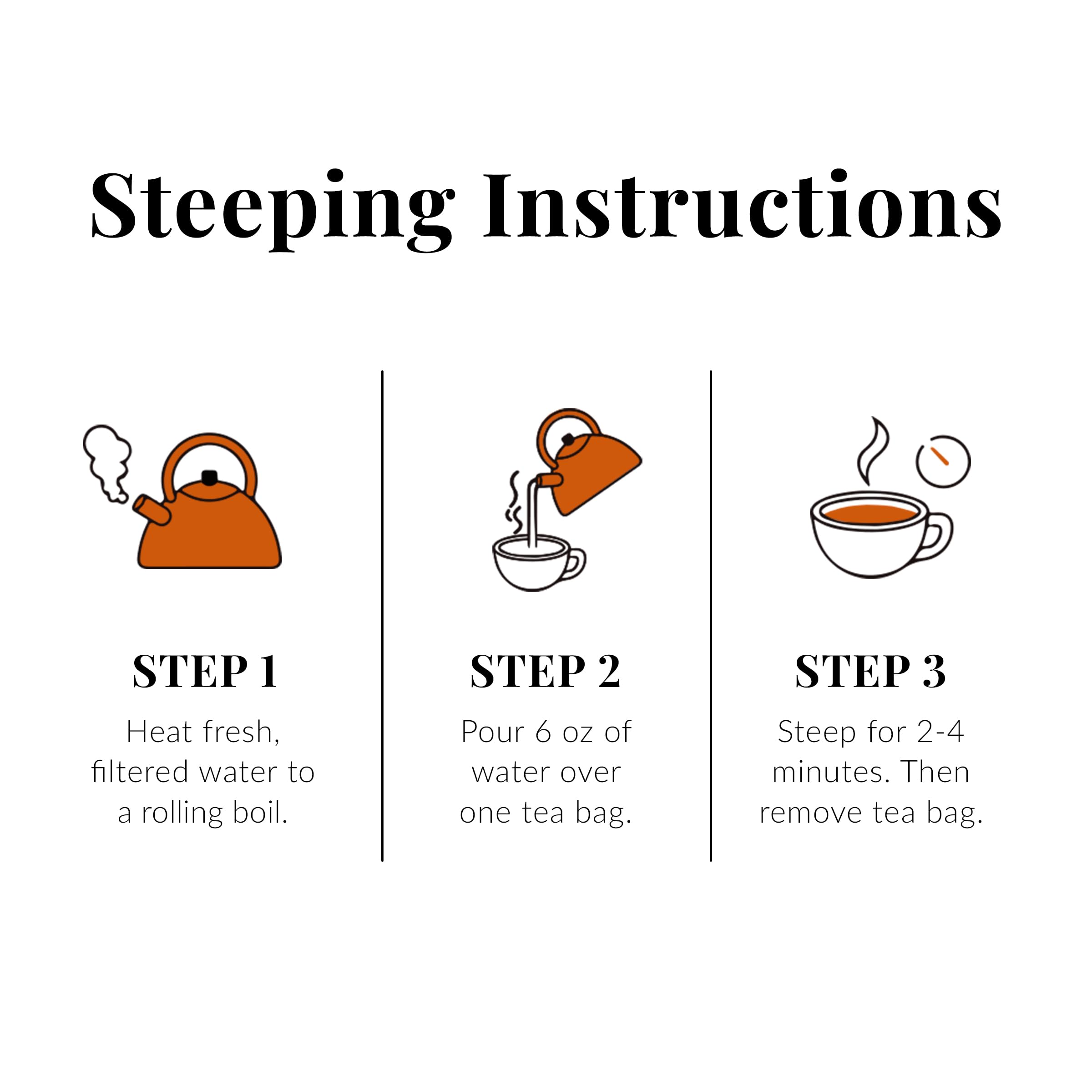 Compostable tea bags support sustainable brewing and disposal.
