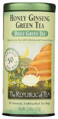 The Republic of Tea cup steeping green tea captures soothing aroma.