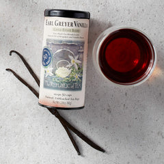 The Republic of Tea Earl Greyer Vanilla brewed in a cup for a bold, caffeinated experience.