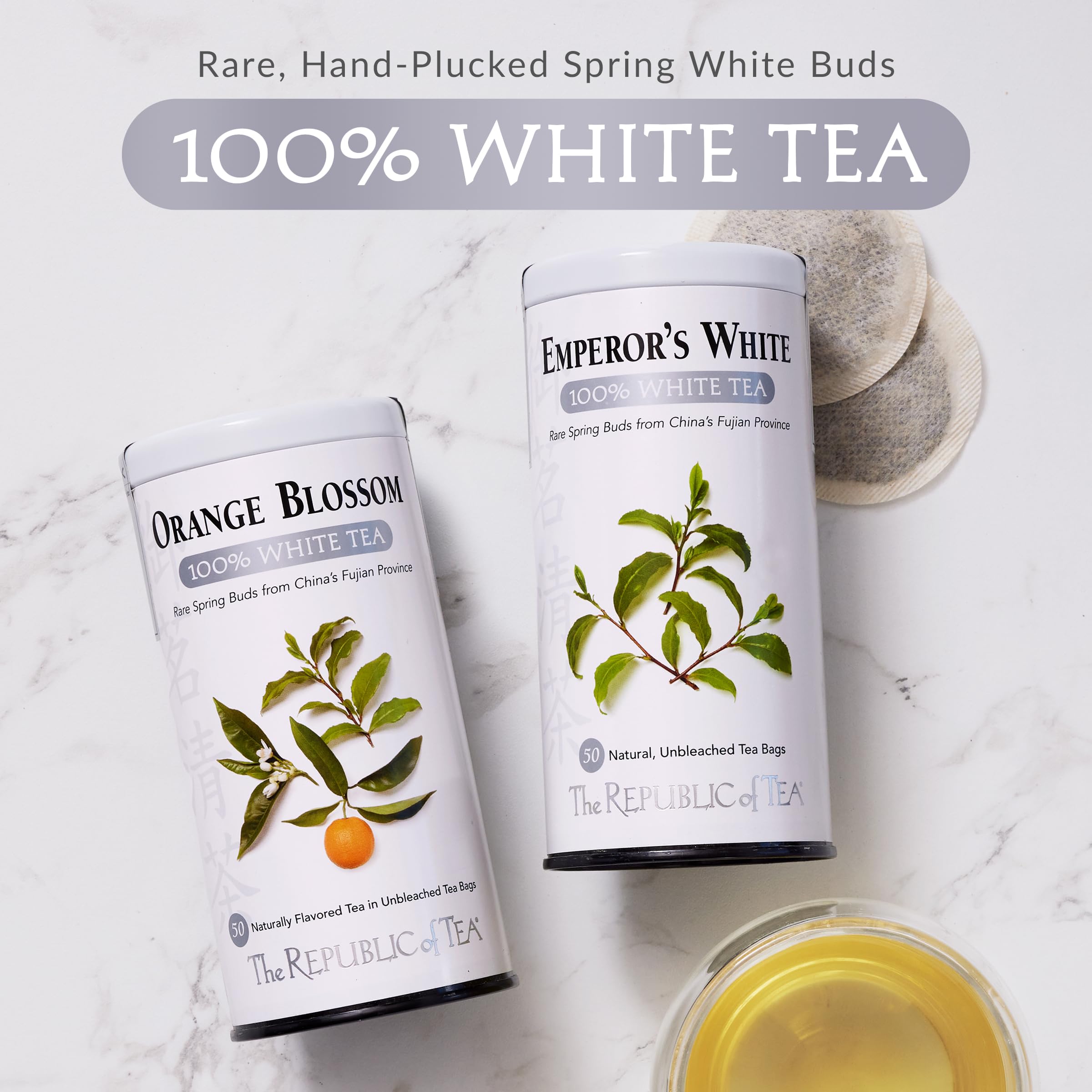 The Fujian mountains origin of Emperor's White Tea shown as authentic source.