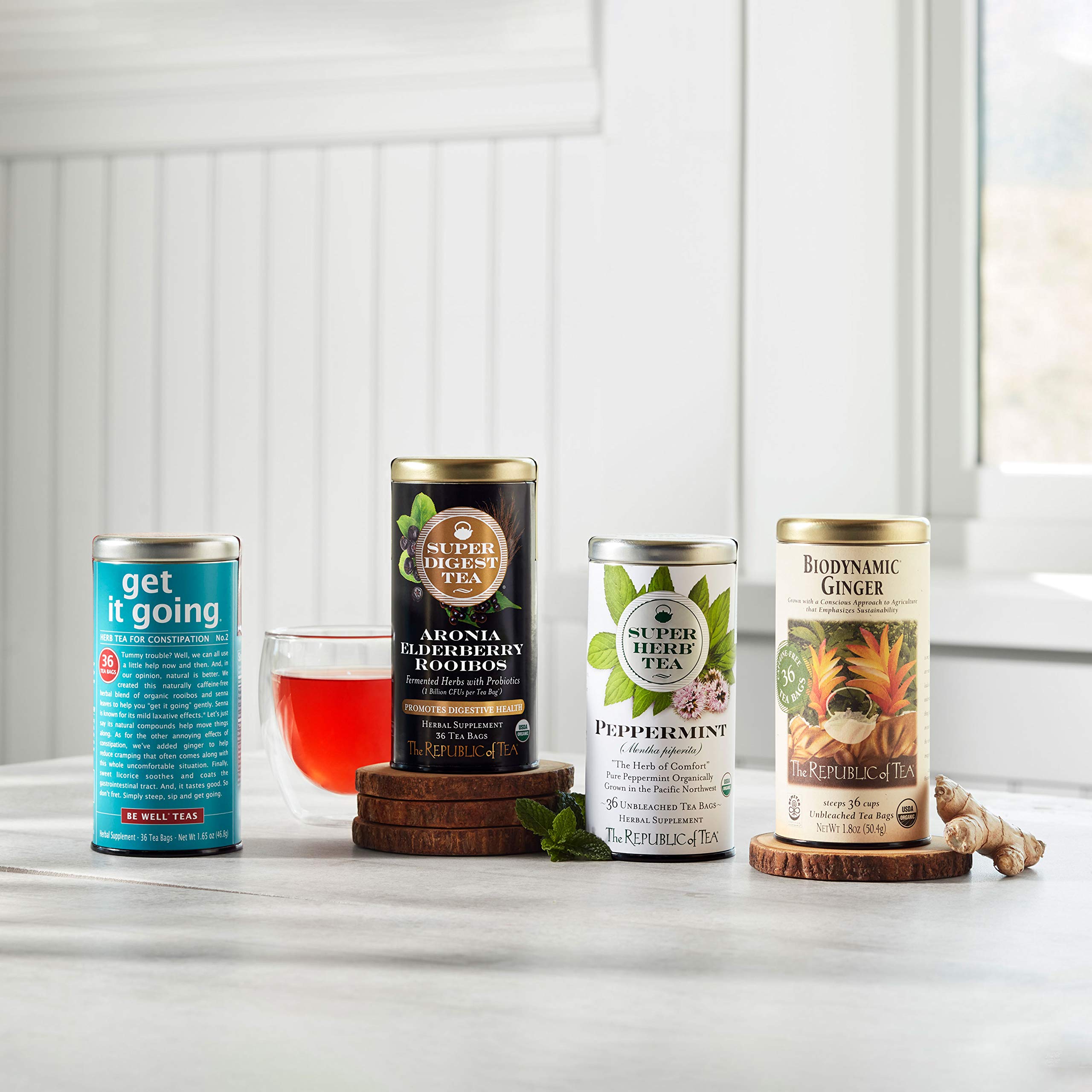 Infuser-ready Get It Going design promises clean steeping.