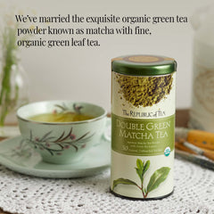 The Republic of Tea green tea leaves and organic matcha deliver premium taste.