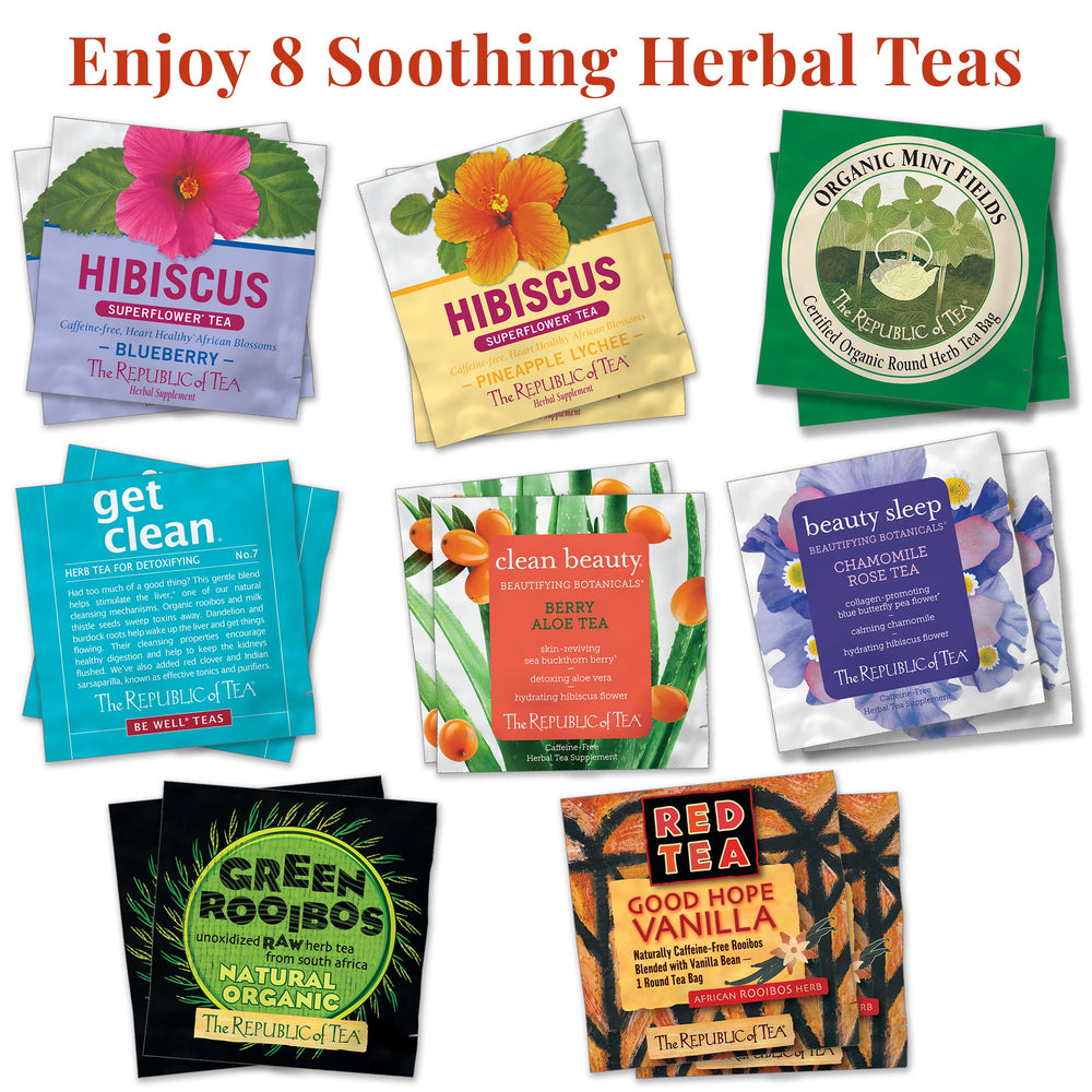 The Republic of Tea iced tea serving idea showcases refreshing options.