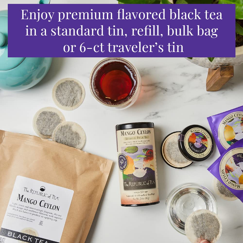 Mango and sunflower blossoms create a vibrant, tropical aroma in the blend.