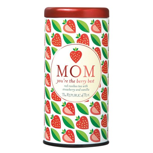 The Republic of Tea Mom You're The Berry Best Tea cup serving highlights premium flavor ready for savoring.