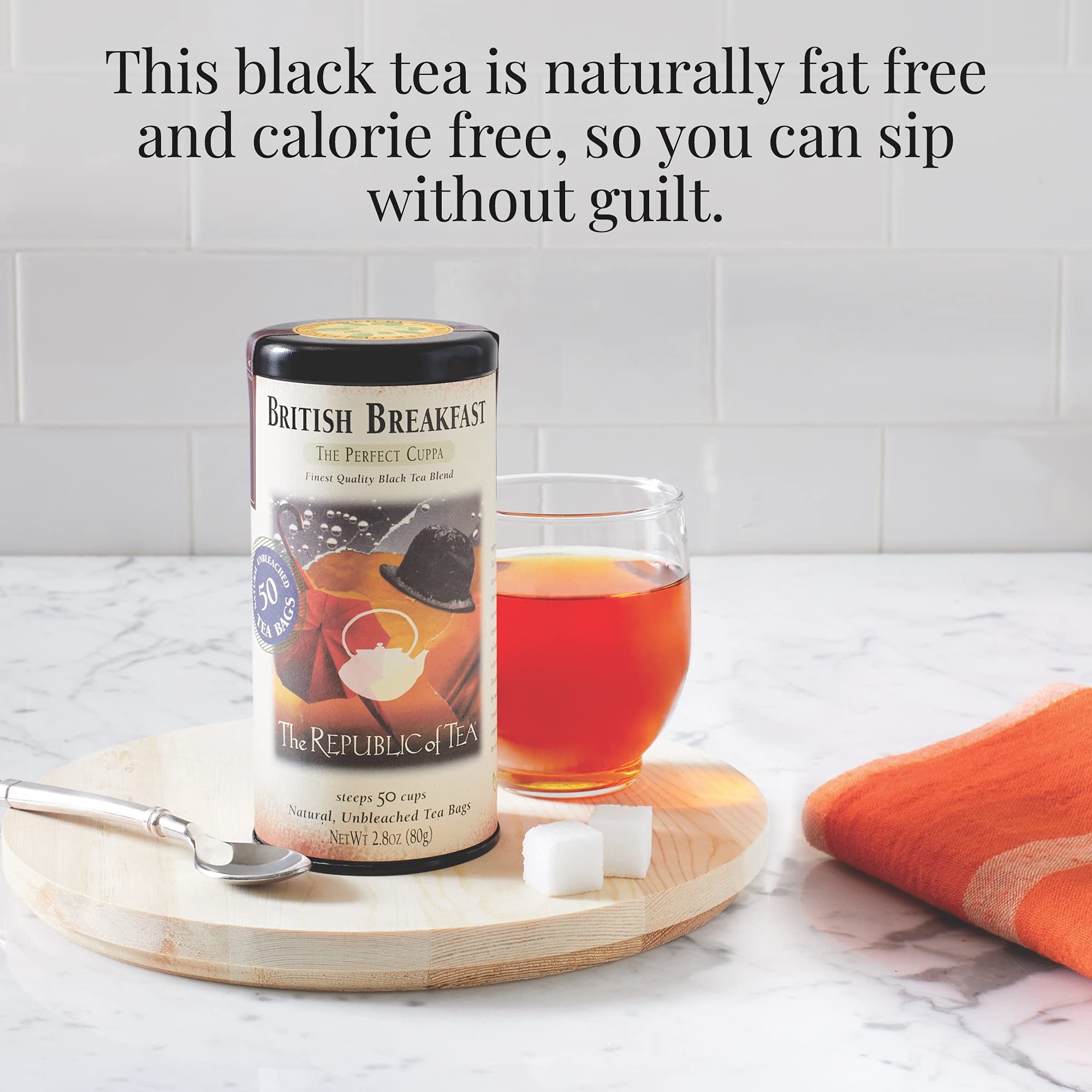 The Republic of Tea pairs with milk for richer aroma.