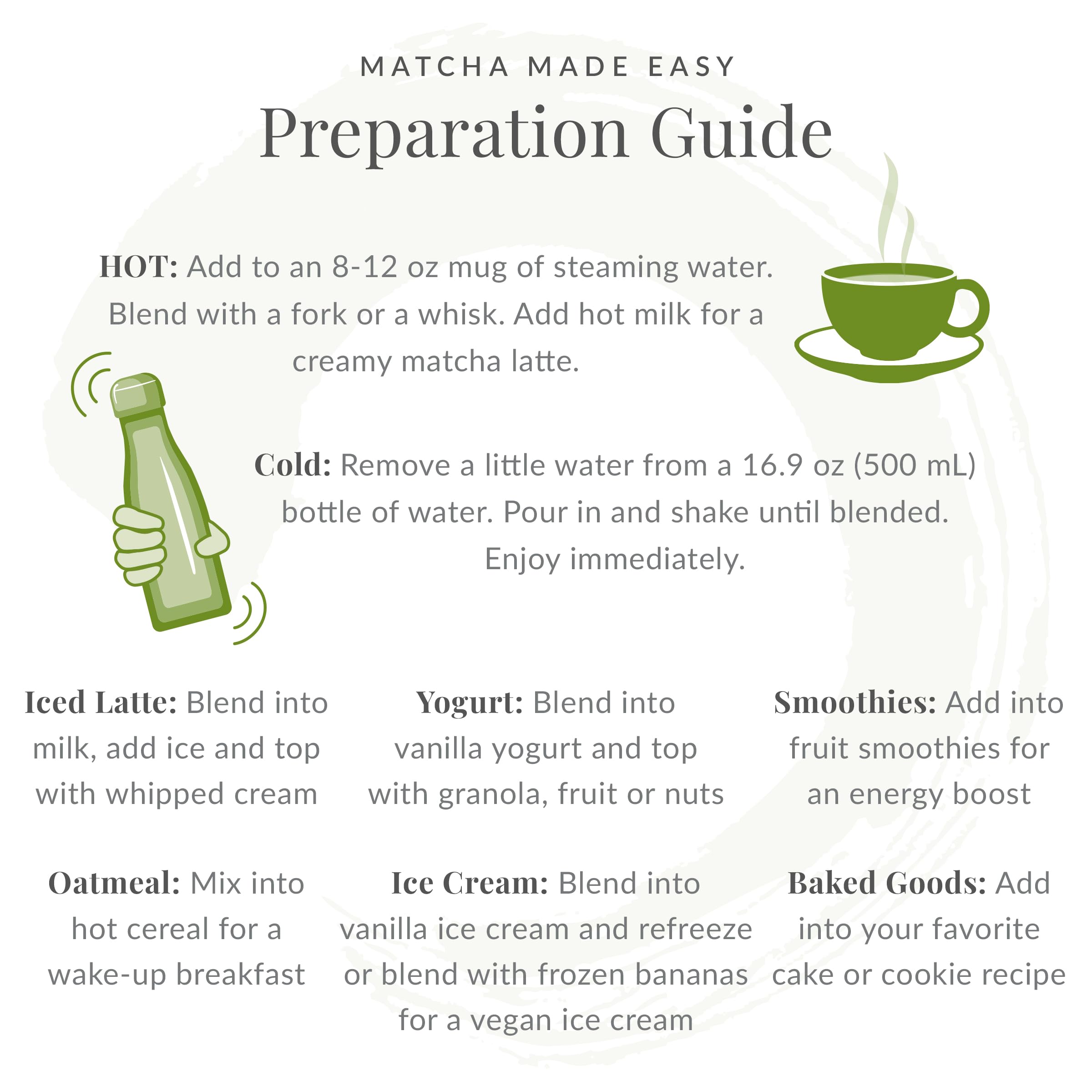 The Republic of Tea Organic ingredients pack showing agave inulin and monk fruit.