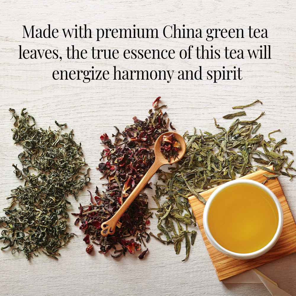 Steeped People's Green Tea cup showing a smooth, refreshing aroma.
