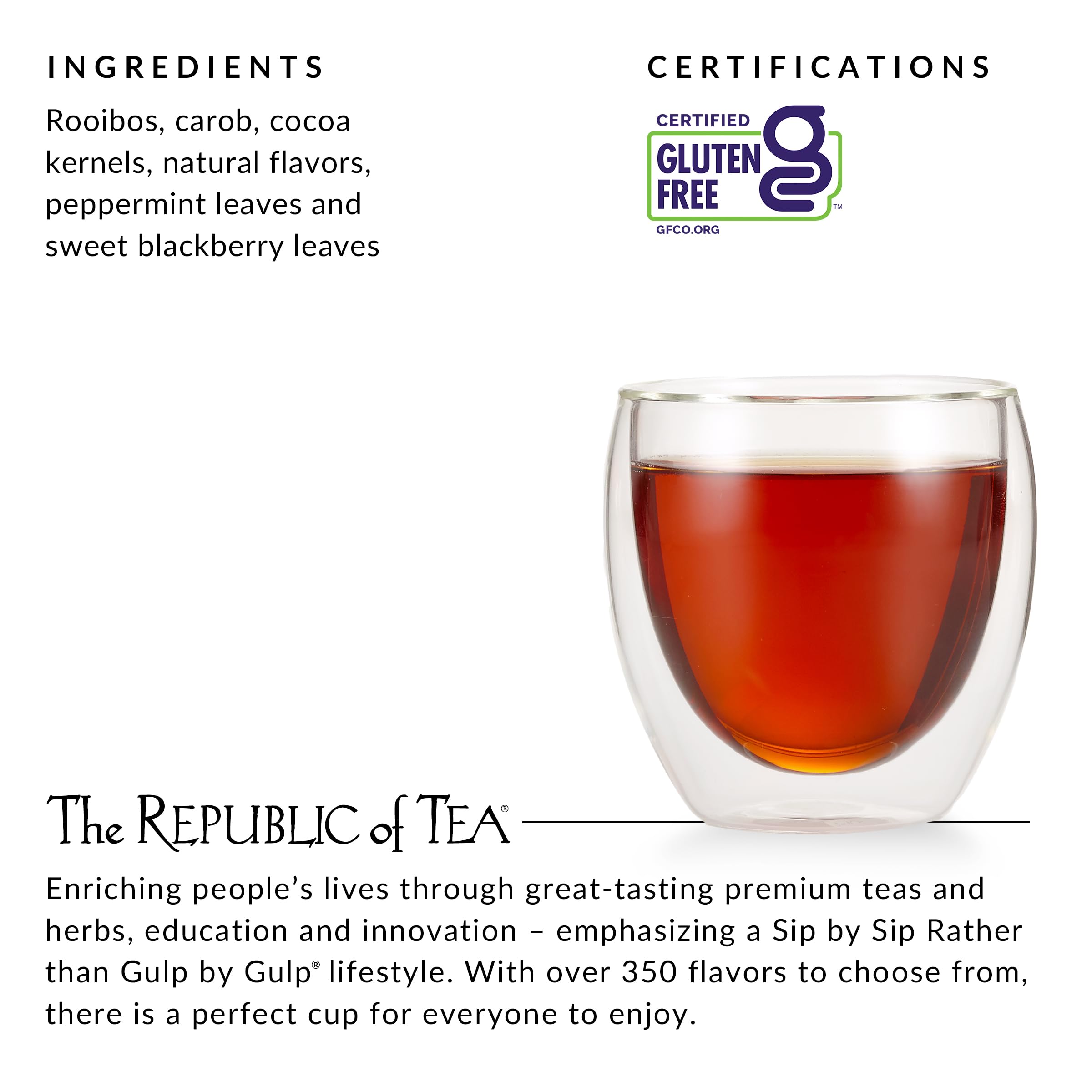 The Republic of Tea Peppermint Cuppa Chocolate dessert-like moment.