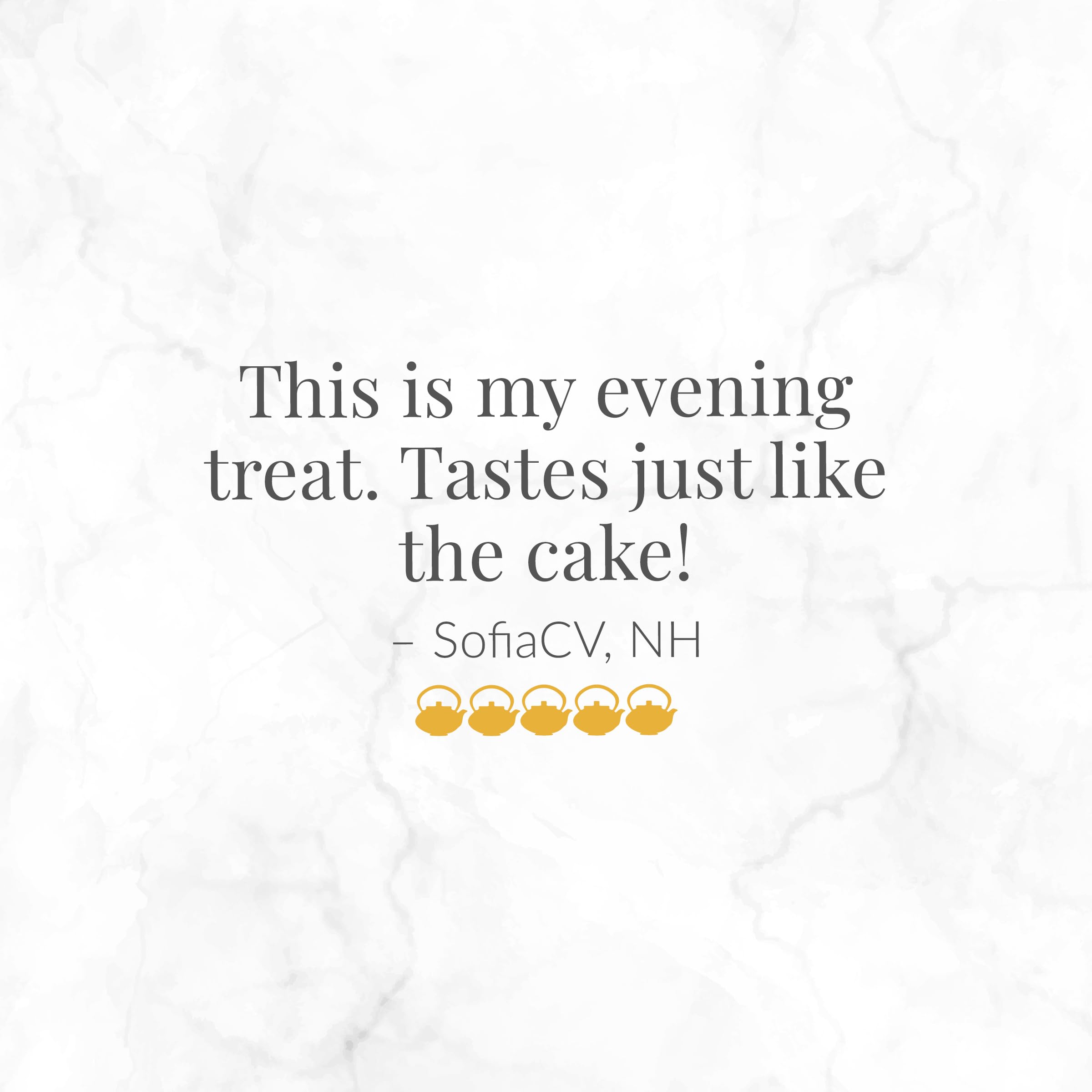Dusk tea moment featuring Red Velvet Cuppa Chocolate, caffeine-free dessert vibe.