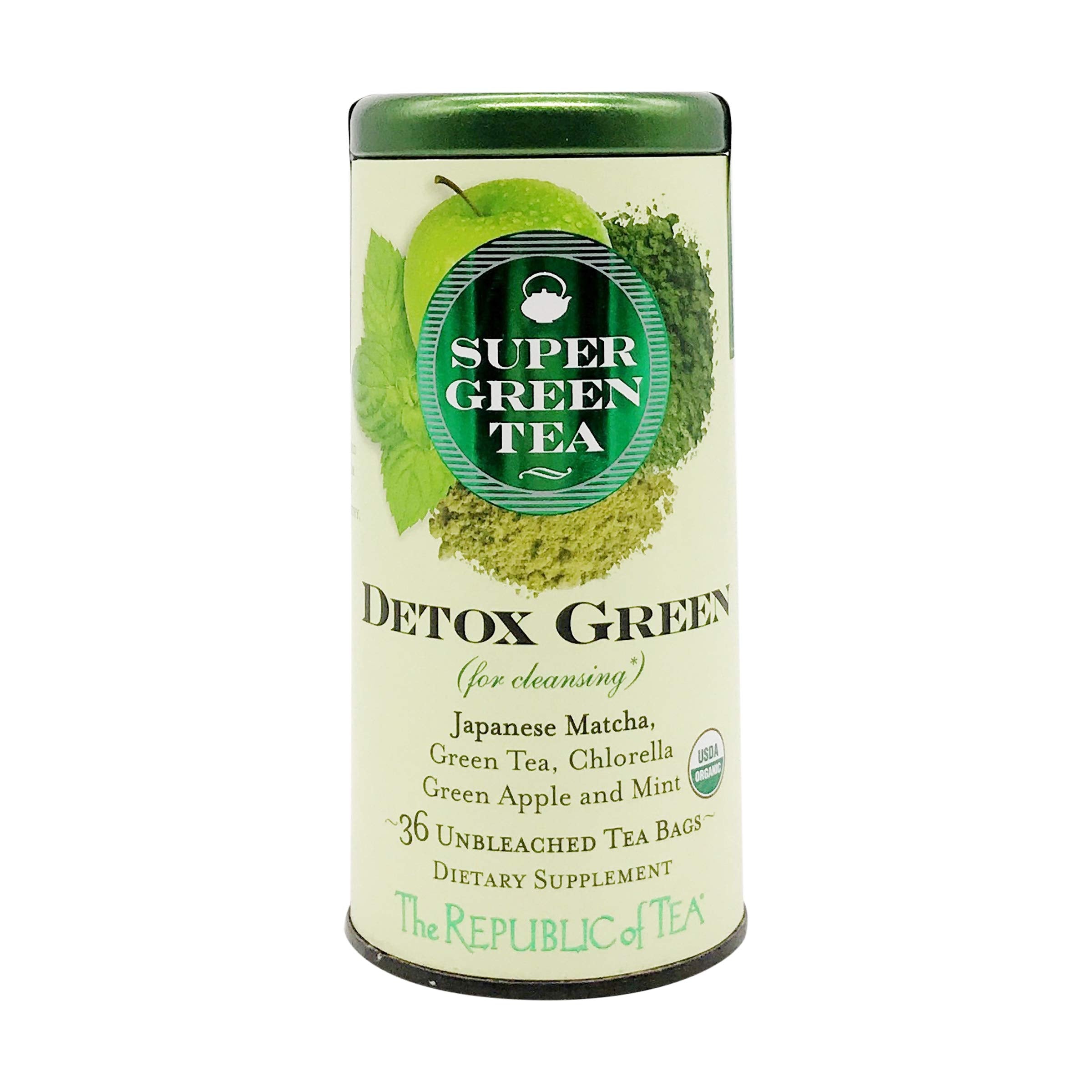 Fresh spearmint leaves featured in The Republic of Tea detox blend.