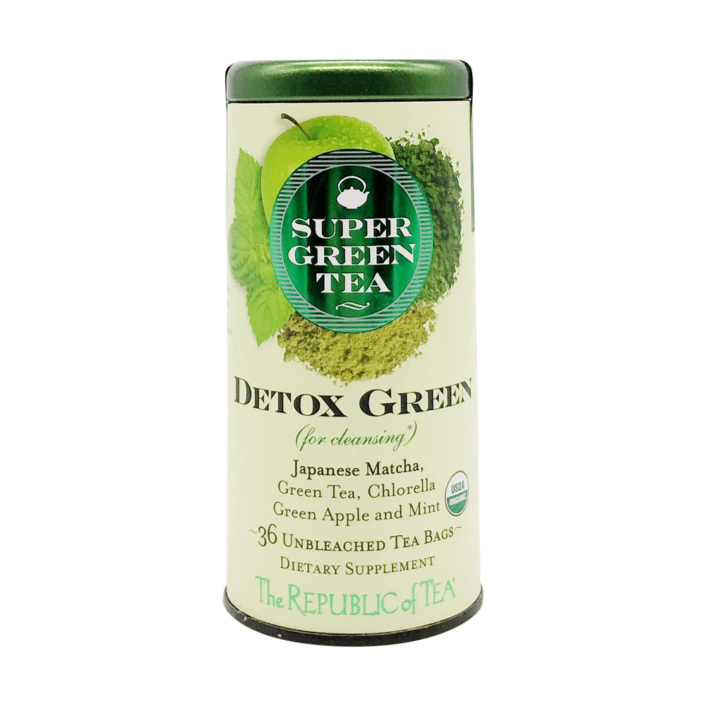 Fresh spearmint leaves featured in The Republic of Tea detox blend.