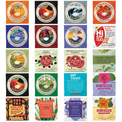 The Republic of Tea tea bag assortment pack offers varied flavors for tastings.