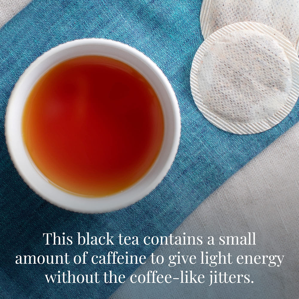The Republic of Tea steeping guide: 6 oz water, 3-5 minutes.
