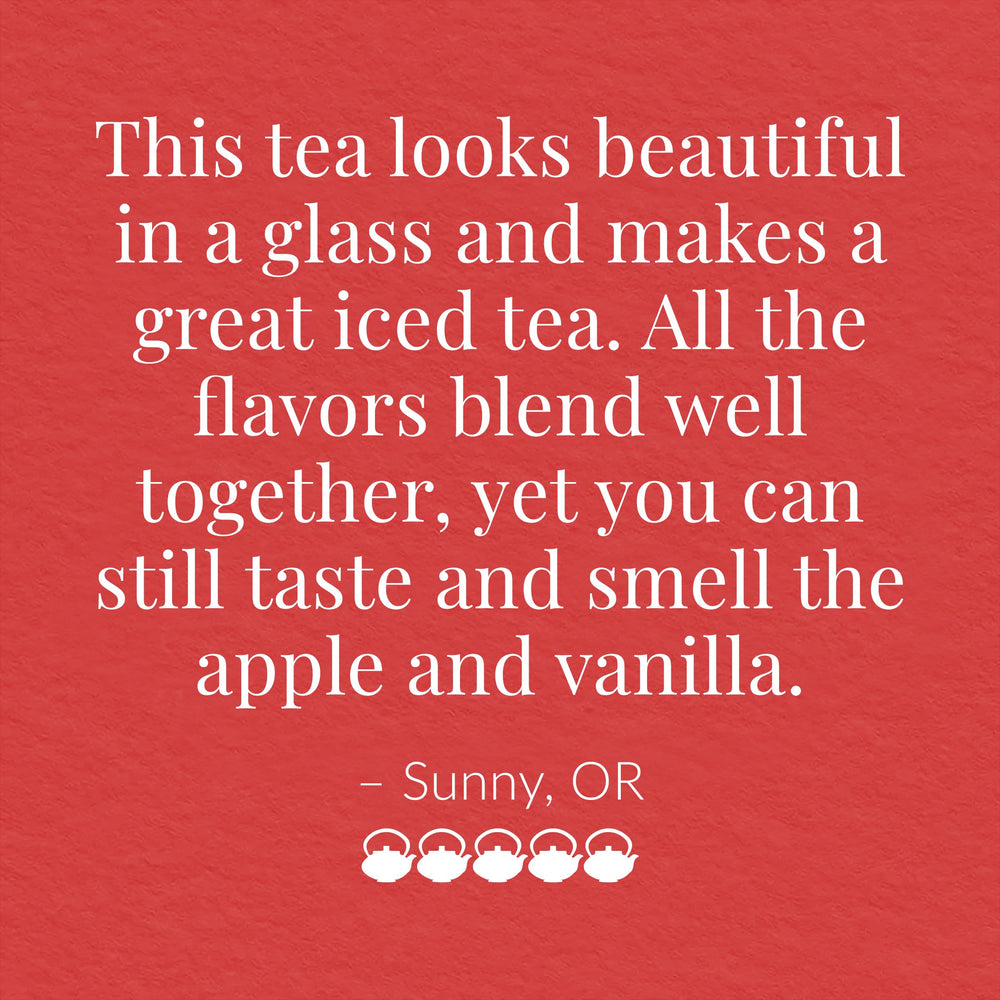 The Republic of Tea vanilla-apple hibiscus gift box for tea lovers.