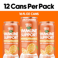 The Ryl Co juicy orange can close-up reveals bright flavor without calories