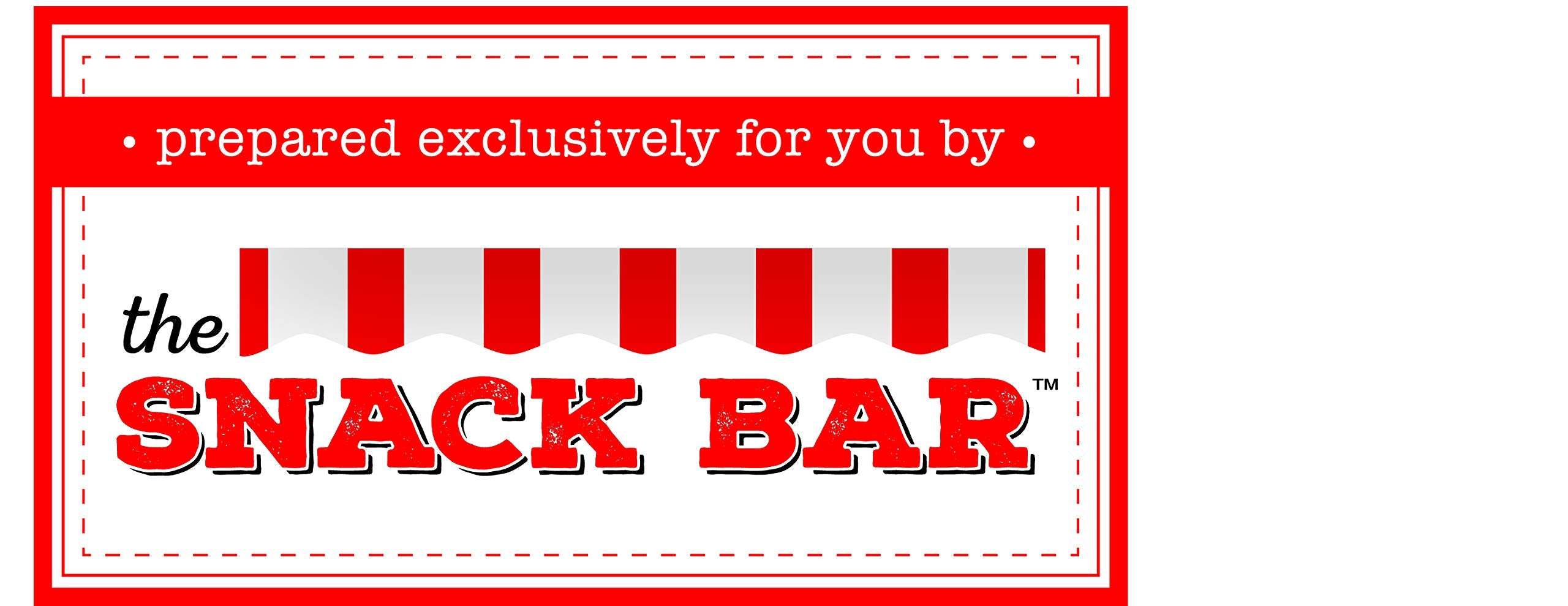 The Snack Bar variety assortment image highlights American candy and fruit snacks for gifts.