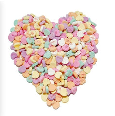 The Snackery Conversation Hearts in a gift-ready bag for romantic moments.