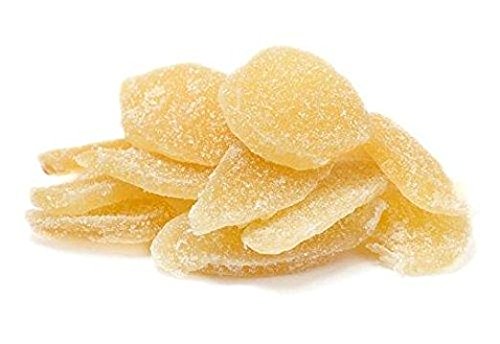 The Snackery dried ginger slices in a resealable bag for convenient snacking