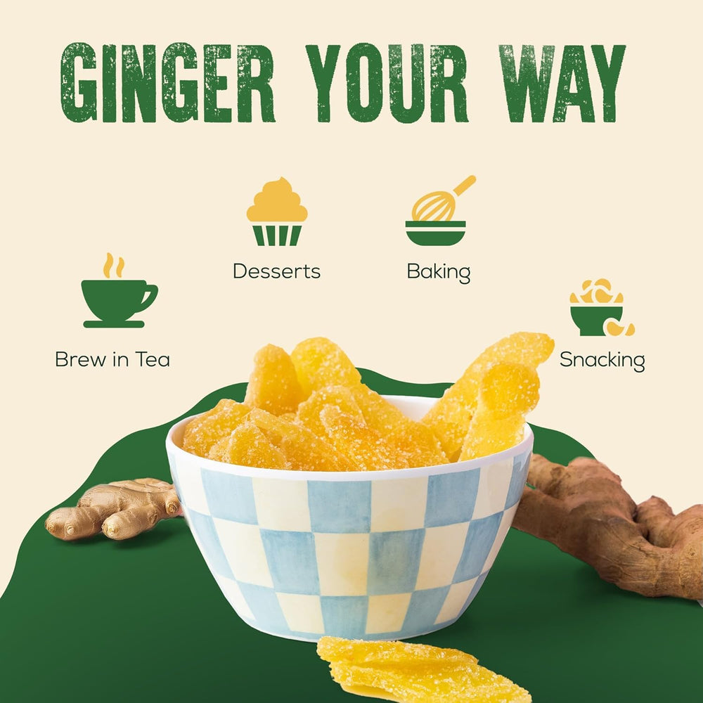 The Snackery ginger slices steeped in a cup of tea for warmth