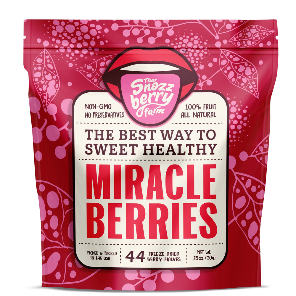 The Snozzberry Farm Miracle Berries bulk bag ideal for everyday tasting sessions.