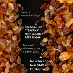 The Spice Lab Belgian brown rock sugar reveals a warm molasses tone for baking
