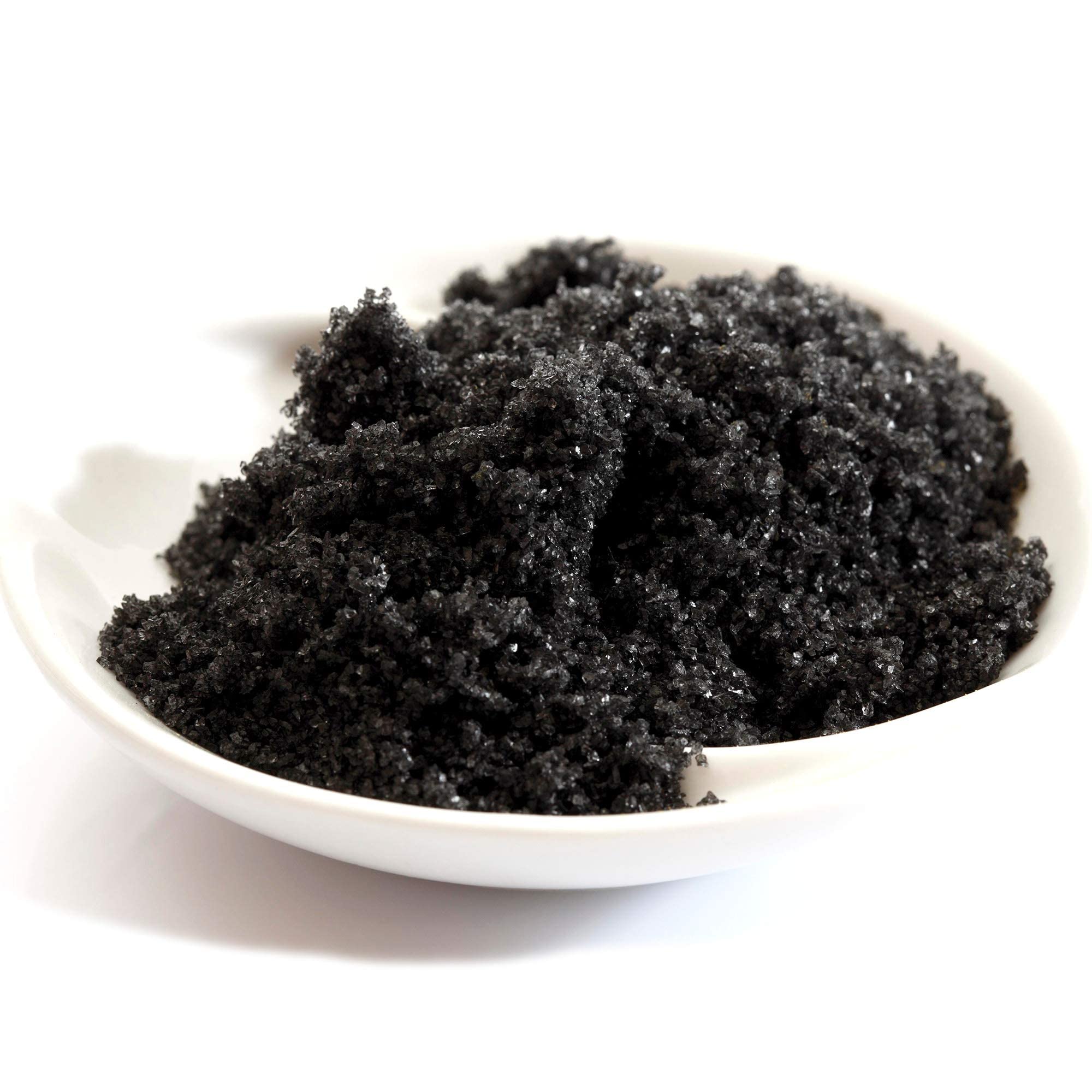 The Spice Lab Black Lava Salt on a seafood dish adds dramatic color