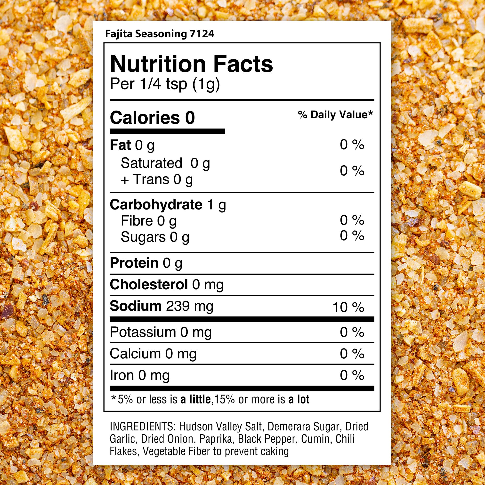 The Spice Lab fajita seasoning ingredients close-up showing cumin, garlic and paprika