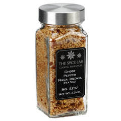 The Spice Lab Ghost Pepper Salt jar front shows premium heat.