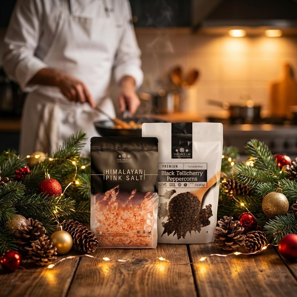 The Spice Lab grinder-ready salt coarse crystals for easy manual or electric grinding.