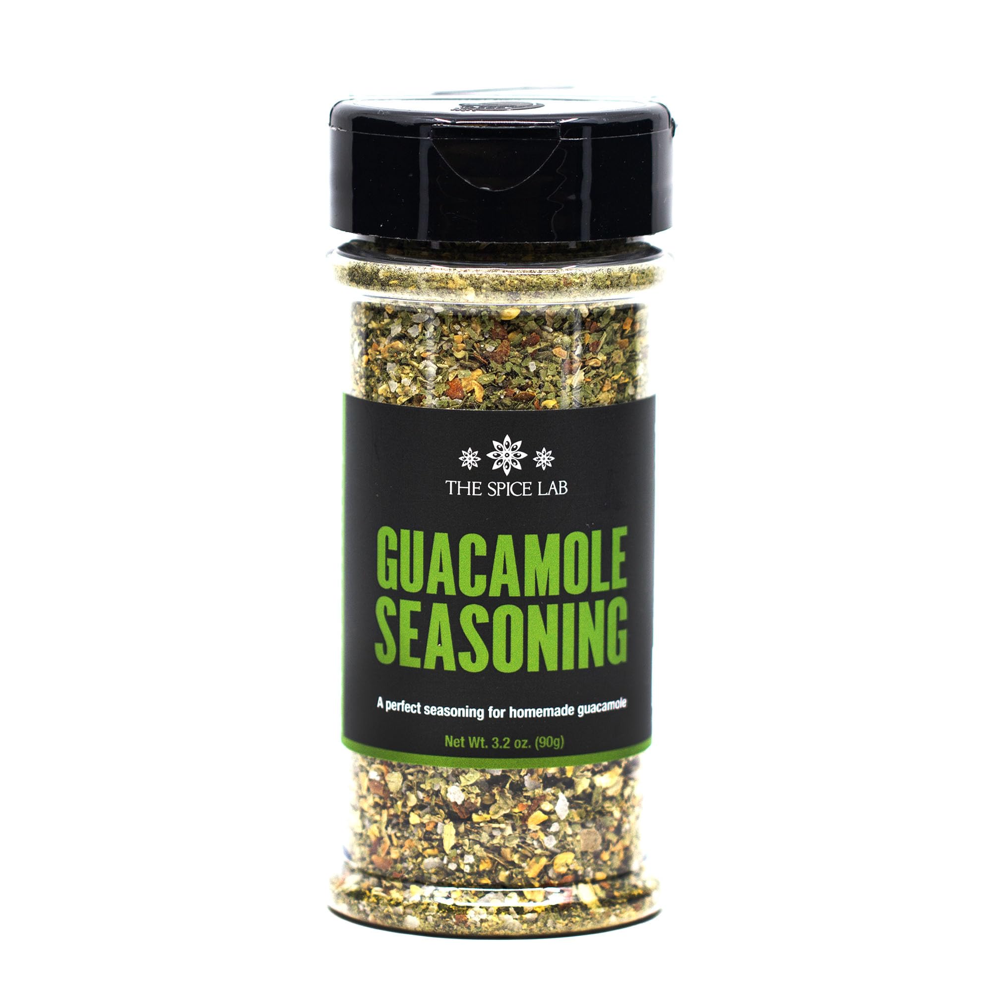 The Spice Lab Guacamole Mix on avocado enhances flavor with lime and jalapeño.