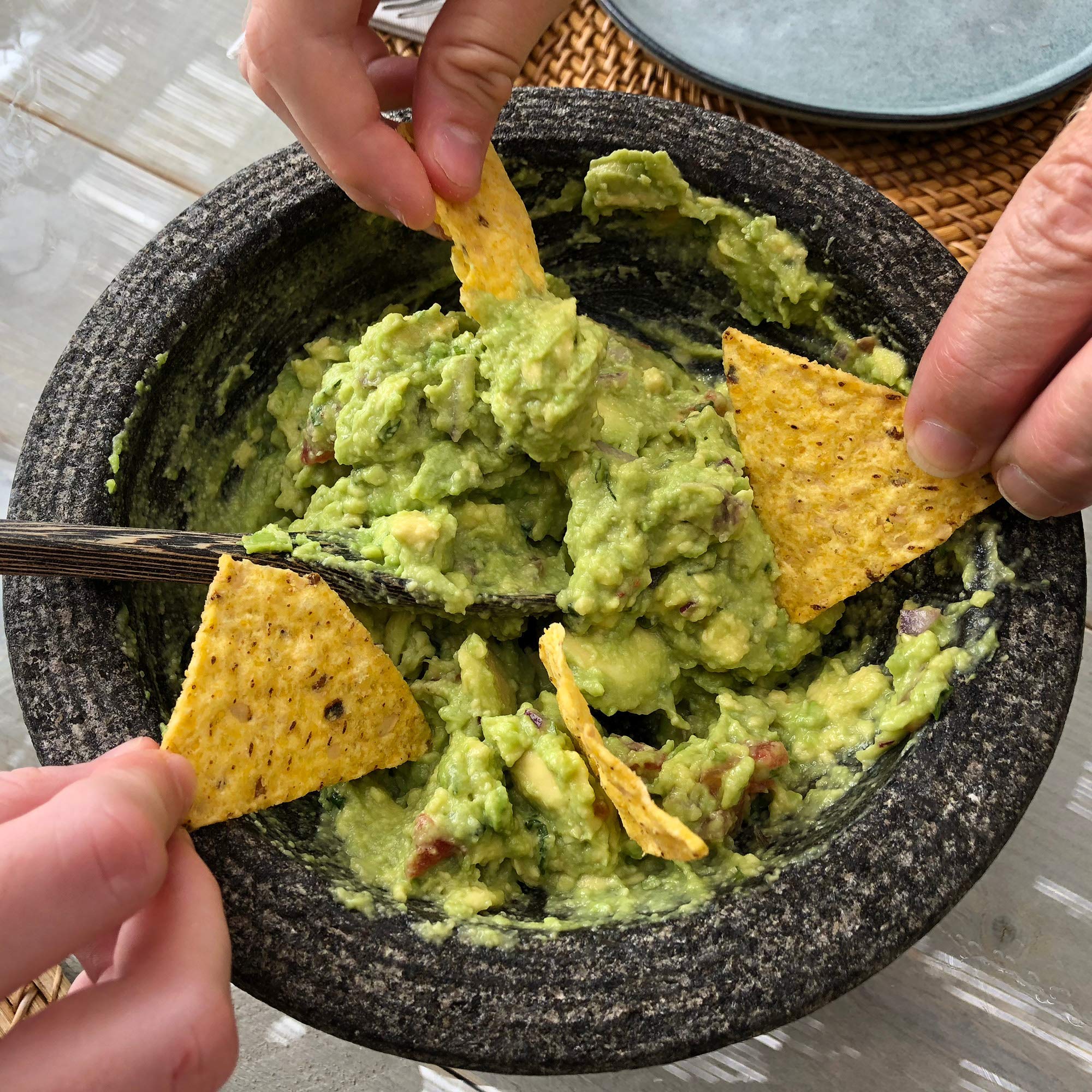 The Spice Lab Guacamole Mix on tacos and nachos adds zesty brightness.