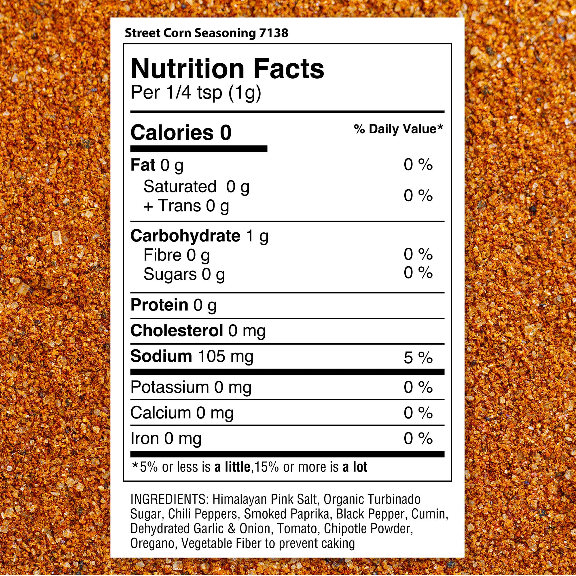 Closeup of The Spice Lab elote seasoning ingredients