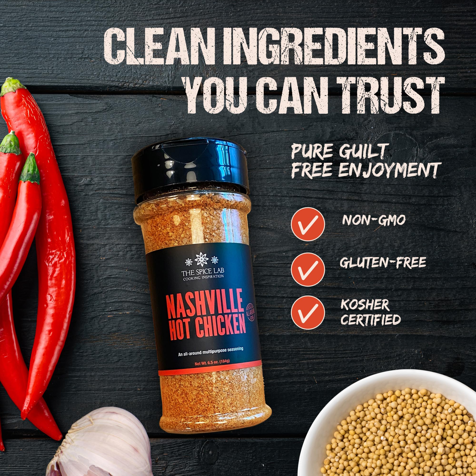 The Spice Lab Nashville Hot seasoning on grill scene highlights versatile chicken flavors.
