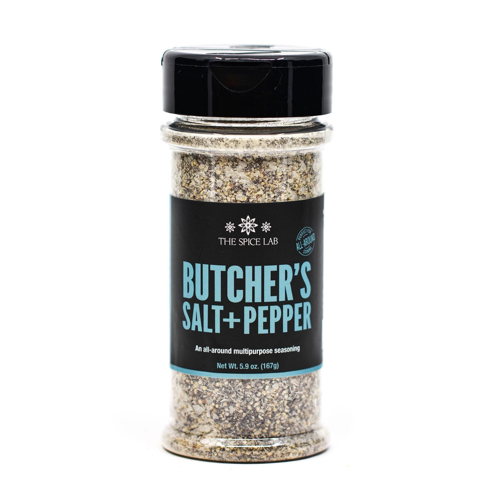 The Spice Lab No. 61 front-view bottle highlights premium salt and pepper for chef-grade flavor