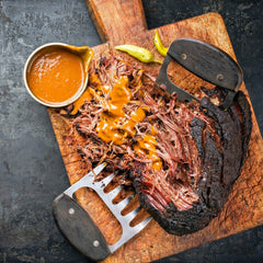Open jar close-up reveals coarse-ground pepper texture ideal for searing